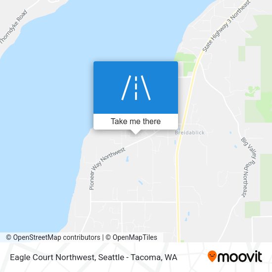 Eagle Court Northwest map