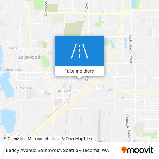 Earley Avenue Southwest map