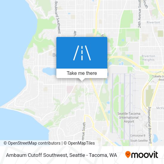 Ambaum Cutoff Southwest map