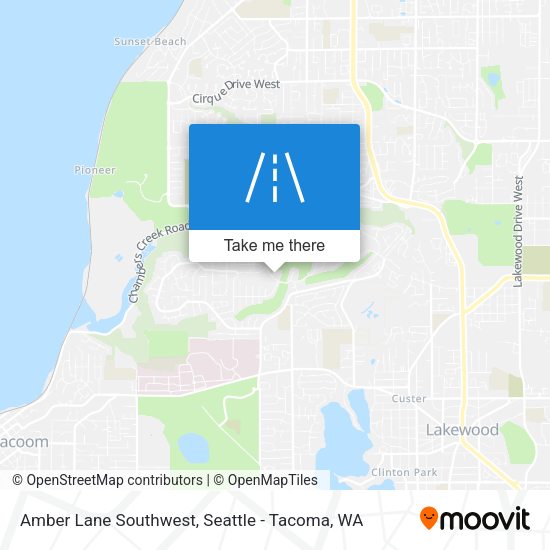 Amber Lane Southwest map
