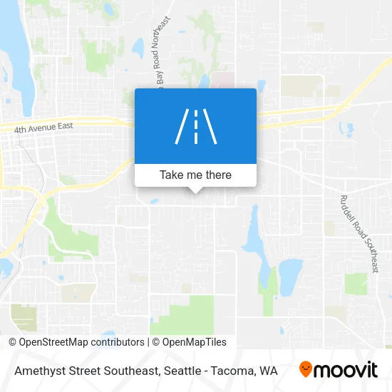 Amethyst Street Southeast map