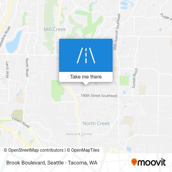 Brook Boulevard map