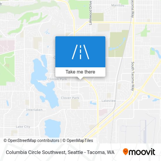 Columbia Circle Southwest map