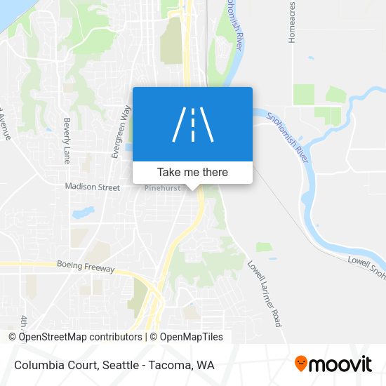 Mapa de Columbia Court
