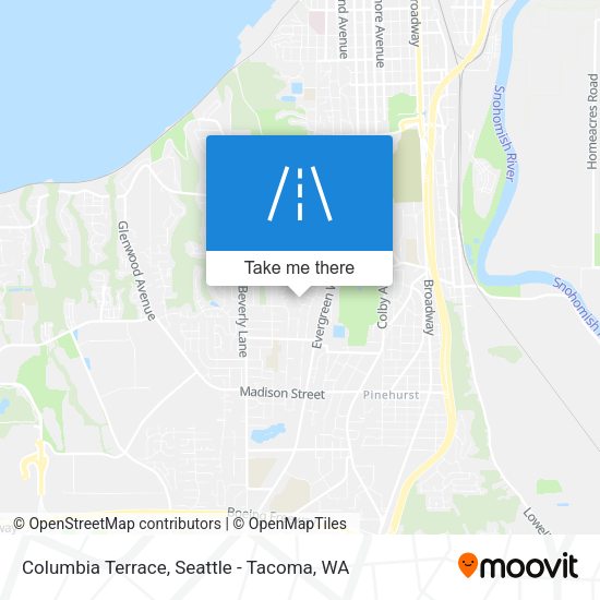 Columbia Terrace map