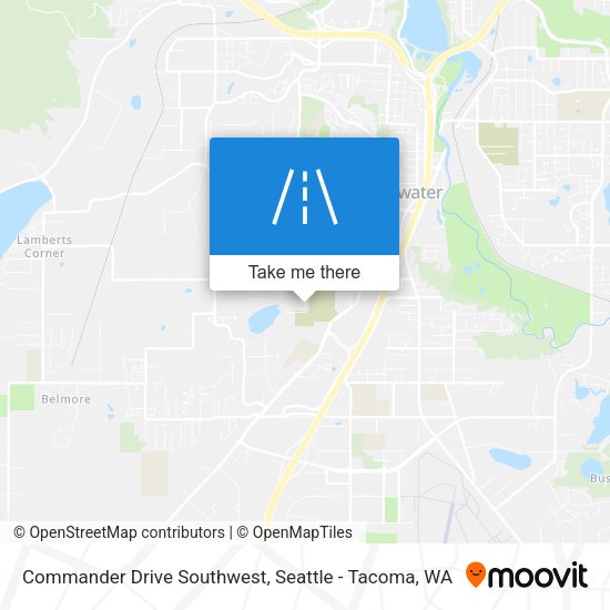 Commander Drive Southwest map