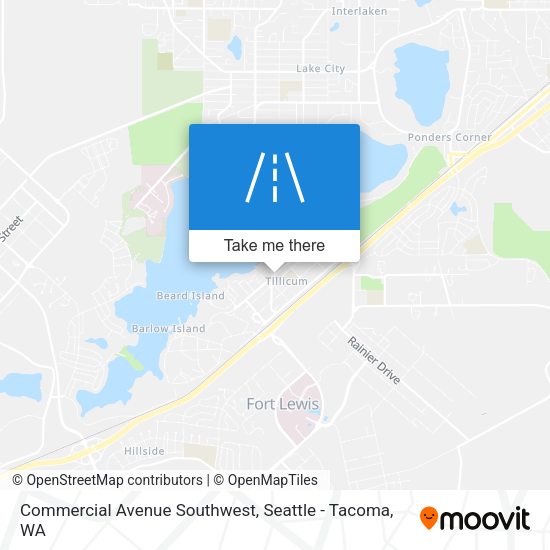 Mapa de Commercial Avenue Southwest