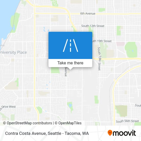 Mapa de Contra Costa Avenue