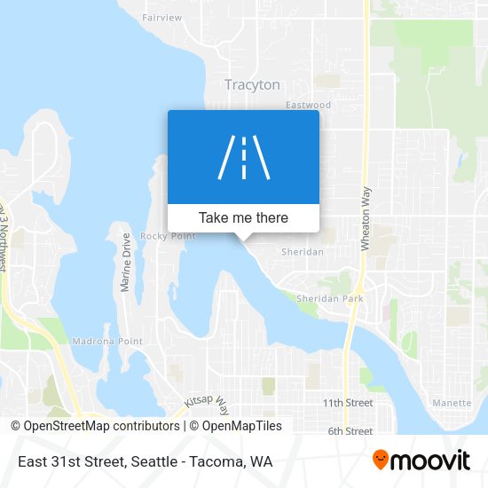 East 31st Street map
