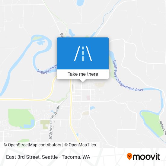 East 3rd Street map