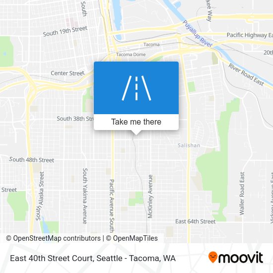 East 40th Street Court map
