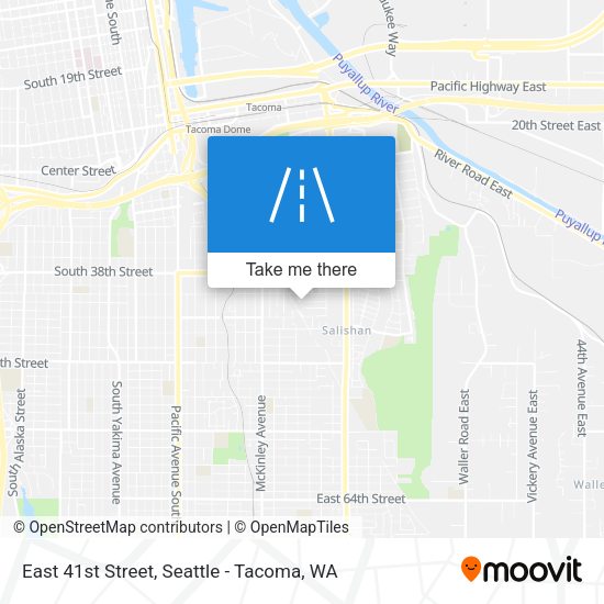 East 41st Street map