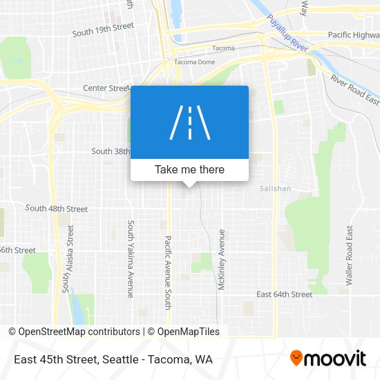 East 45th Street map