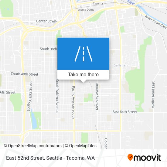 East 52nd Street map