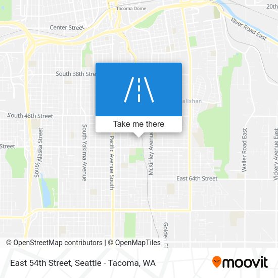 East 54th Street map
