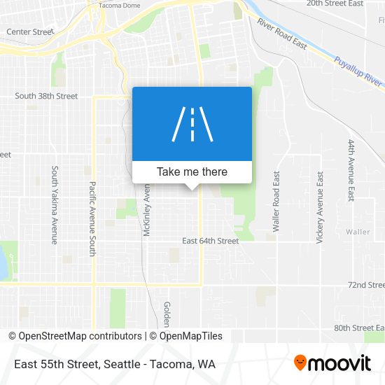 East 55th Street map