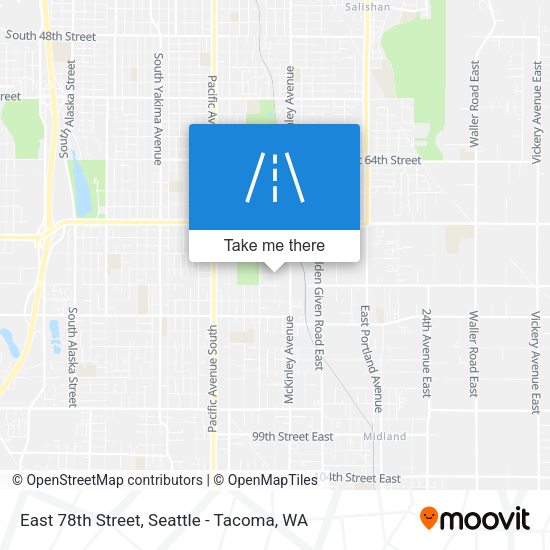 East 78th Street map