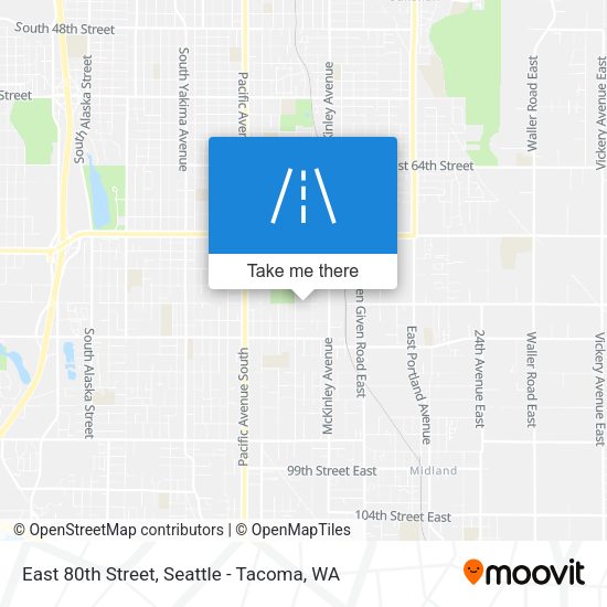 Mapa de East 80th Street