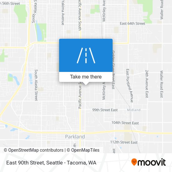 Mapa de East 90th Street