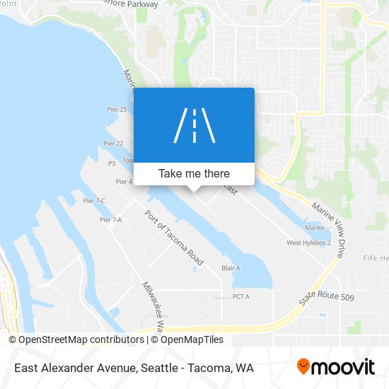 East Alexander Avenue map