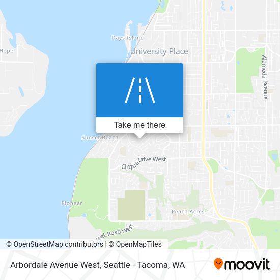 Mapa de Arbordale Avenue West