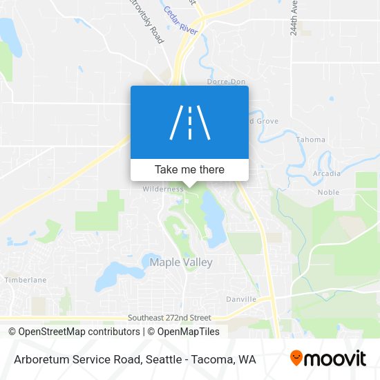 Arboretum Service Road map