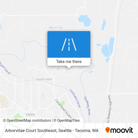 Arborvitae Court Southeast map