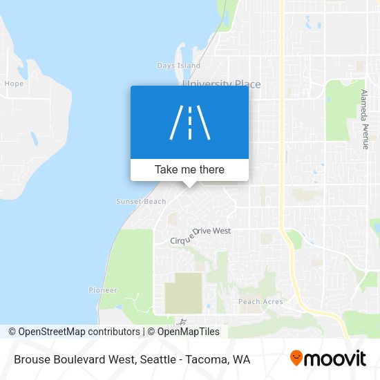 Mapa de Brouse Boulevard West