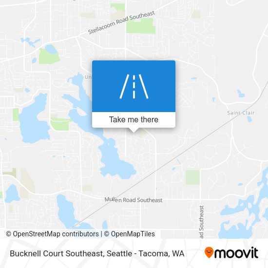 Mapa de Bucknell Court Southeast