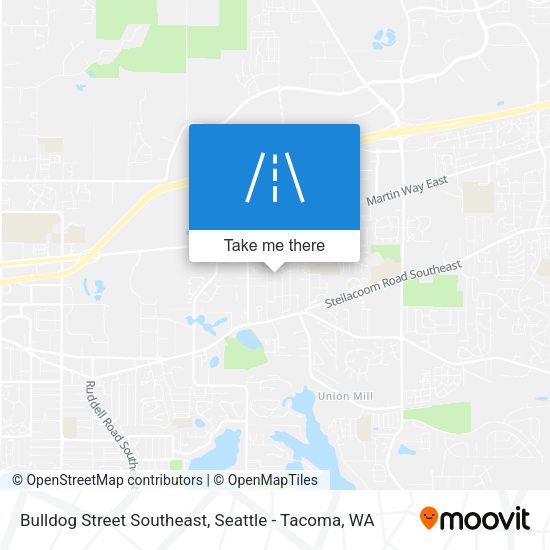 Bulldog Street Southeast map