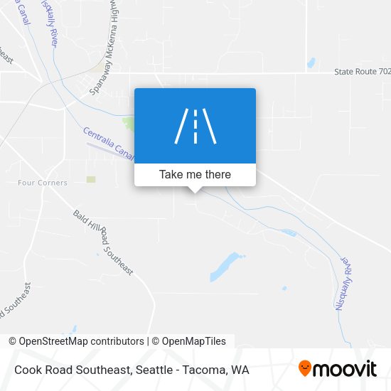 Cook Road Southeast map