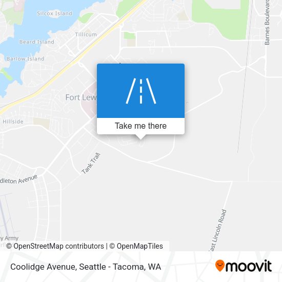 Coolidge Avenue map
