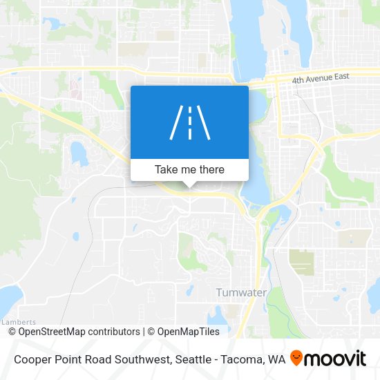 Mapa de Cooper Point Road Southwest