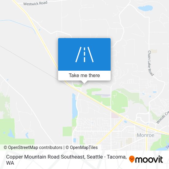 Mapa de Copper Mountain Road Southeast