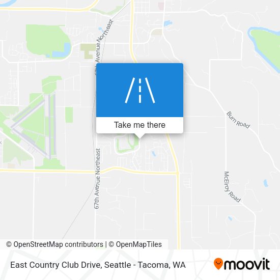 East Country Club Drive map