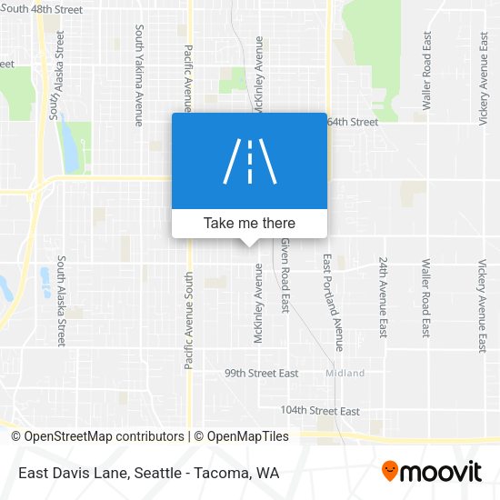 East Davis Lane map