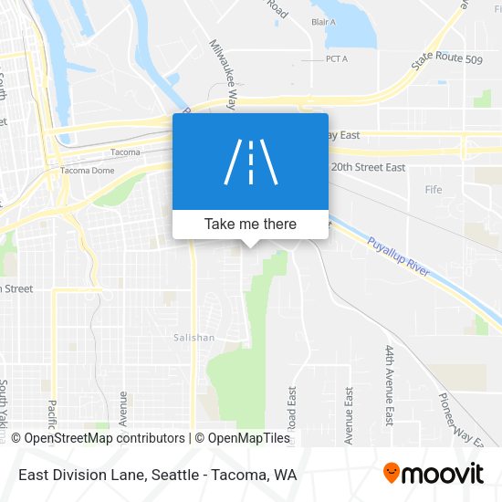 East Division Lane map