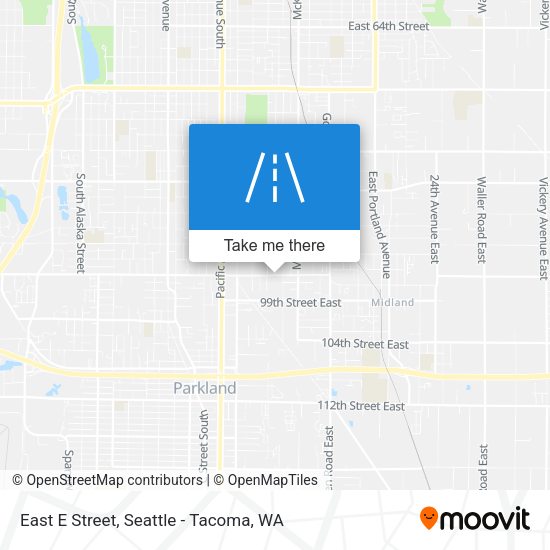 Mapa de East E Street