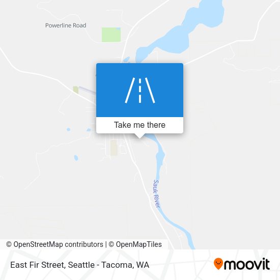 East Fir Street map