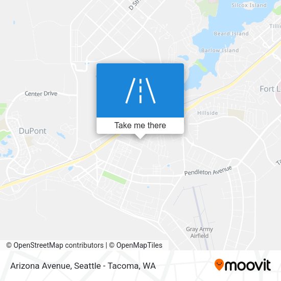 Arizona Avenue map