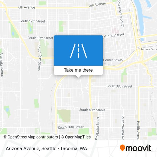 Mapa de Arizona Avenue