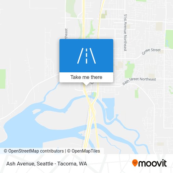 Ash Avenue map