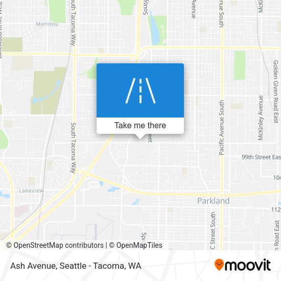 Ash Avenue map