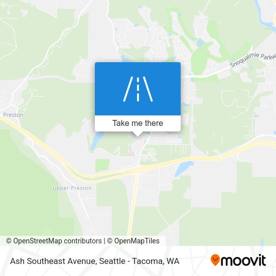 Ash Southeast Avenue map