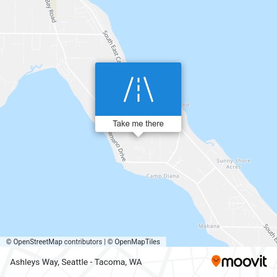Ashleys Way map