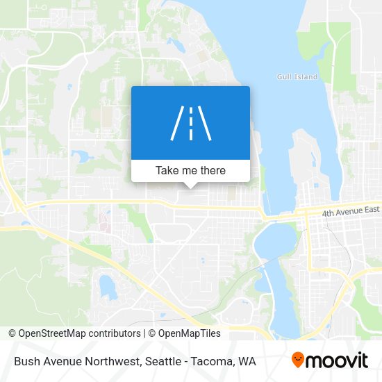 Bush Avenue Northwest map