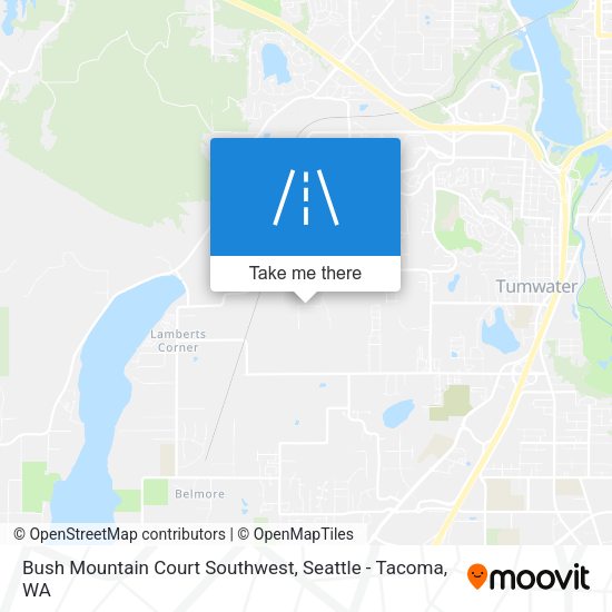 Mapa de Bush Mountain Court Southwest