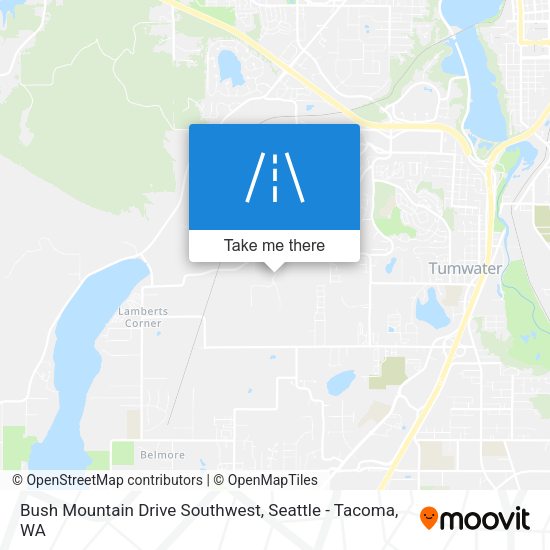 Bush Mountain Drive Southwest map