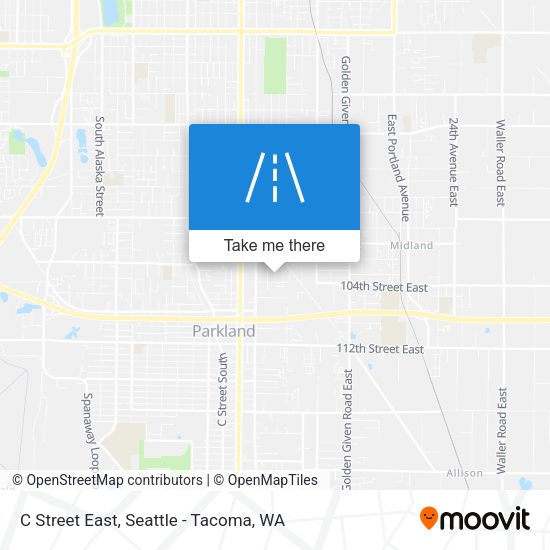 Mapa de C Street East