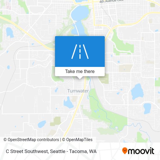 Mapa de C Street Southwest